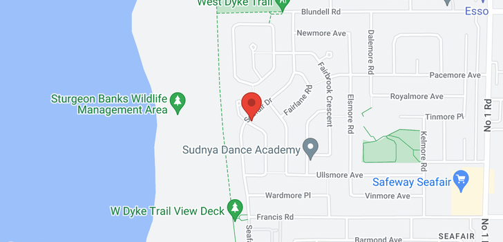 map of 8400 SEAFAIR DRIVE
